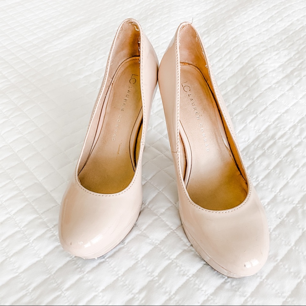 LC Lauren Conrad Nude Heels!